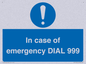 MF7144: In case of emergency DIAL 999