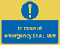 MF7144: In case of emergency DIAL 999