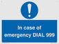 MF7144: In case of emergency DIAL 999