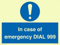 MF7144: In case of emergency DIAL 999