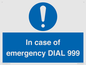 MF7144: In case of emergency DIAL 999