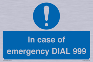 MF7144: In case of emergency DIAL 999