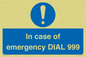 MF7144: In case of emergency DIAL 999