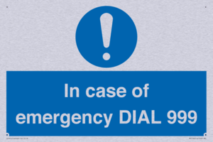 MF7144: In case of emergency DIAL 999
