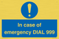 MF7144: In case of emergency DIAL 999