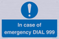 MF7144: In case of emergency DIAL 999