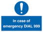 MF7144: In case of emergency DIAL 999