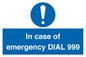 MF7144: In case of emergency DIAL 999