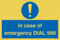 MF7144: In case of emergency DIAL 999