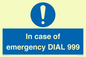 MF7144: In case of emergency DIAL 999