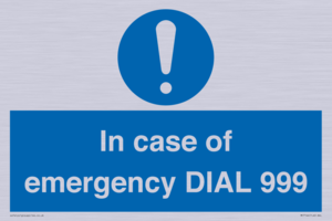 MF7144: In case of emergency DIAL 999