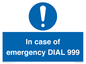 MF7144: In case of emergency DIAL 999