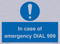 MF7144: In case of emergency DIAL 999