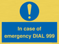 MF7144: In case of emergency DIAL 999