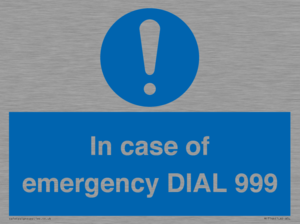 MF7144: In case of emergency DIAL 999