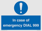 MF7144: In case of emergency DIAL 999