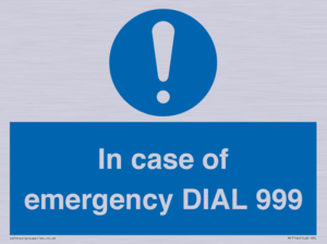 MF7144: In case of emergency DIAL 999
