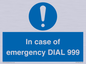 MF7144: In case of emergency DIAL 999
