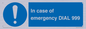 MF7144: In case of emergency DIAL 999