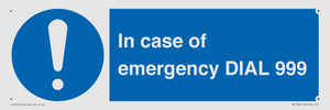 MF7144: In case of emergency DIAL 999