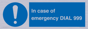 MF7144: In case of emergency DIAL 999
