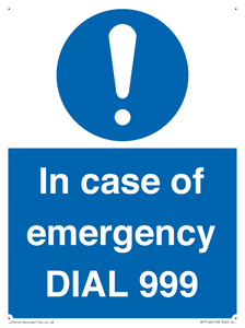 MF7144: In case of emergency DIAL 999