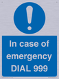 MF7144: In case of emergency DIAL 999