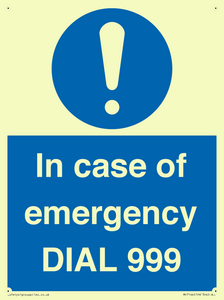MF7144: In case of emergency DIAL 999
