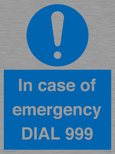 MF7144: In case of emergency DIAL 999