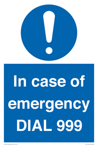 MF7144: In case of emergency DIAL 999