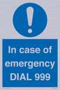 MF7144: In case of emergency DIAL 999