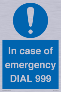 MF7144: In case of emergency DIAL 999