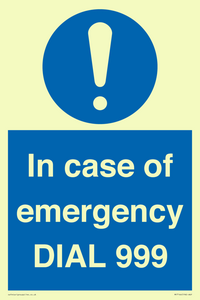 MF7144: In case of emergency DIAL 999