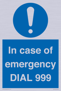 MF7144: In case of emergency DIAL 999