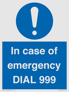 MF7144: In case of emergency DIAL 999