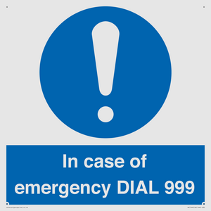 MF7144: In case of emergency DIAL 999