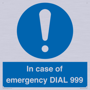 MF7144: In case of emergency DIAL 999