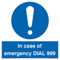 MF7144: In case of emergency DIAL 999