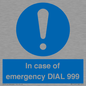 MF7144: In case of emergency DIAL 999