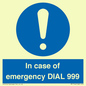MF7144: In case of emergency DIAL 999