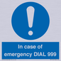 MF7144: In case of emergency DIAL 999