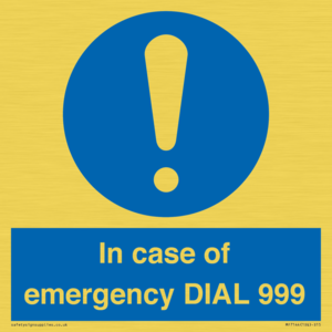 MF7144: In case of emergency DIAL 999