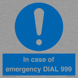 MF7144: In case of emergency DIAL 999