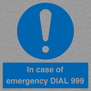 MF7144: In case of emergency DIAL 999