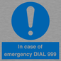 MF7144: In case of emergency DIAL 999