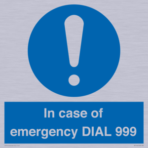 MF7144: In case of emergency DIAL 999