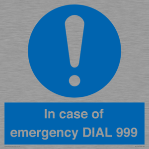 MF7144: In case of emergency DIAL 999