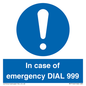 MF7144: In case of emergency DIAL 999