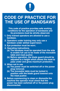 MH1223: code of practice for bandsaws