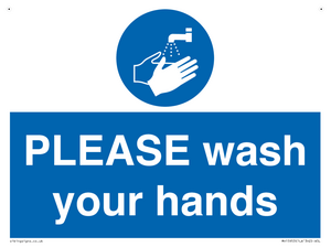 MH15953: PLEASE wash your hands